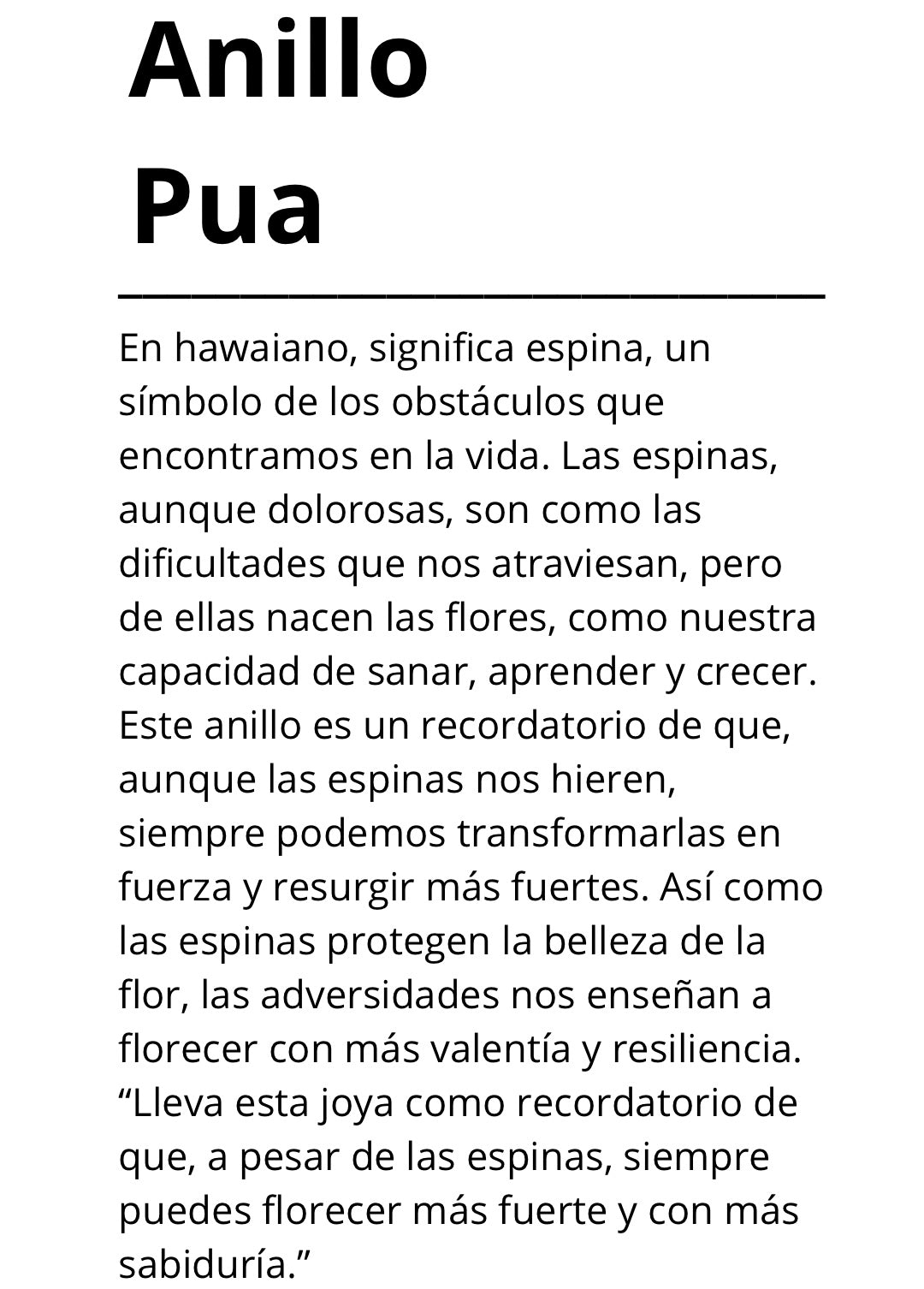 Anillo Pua