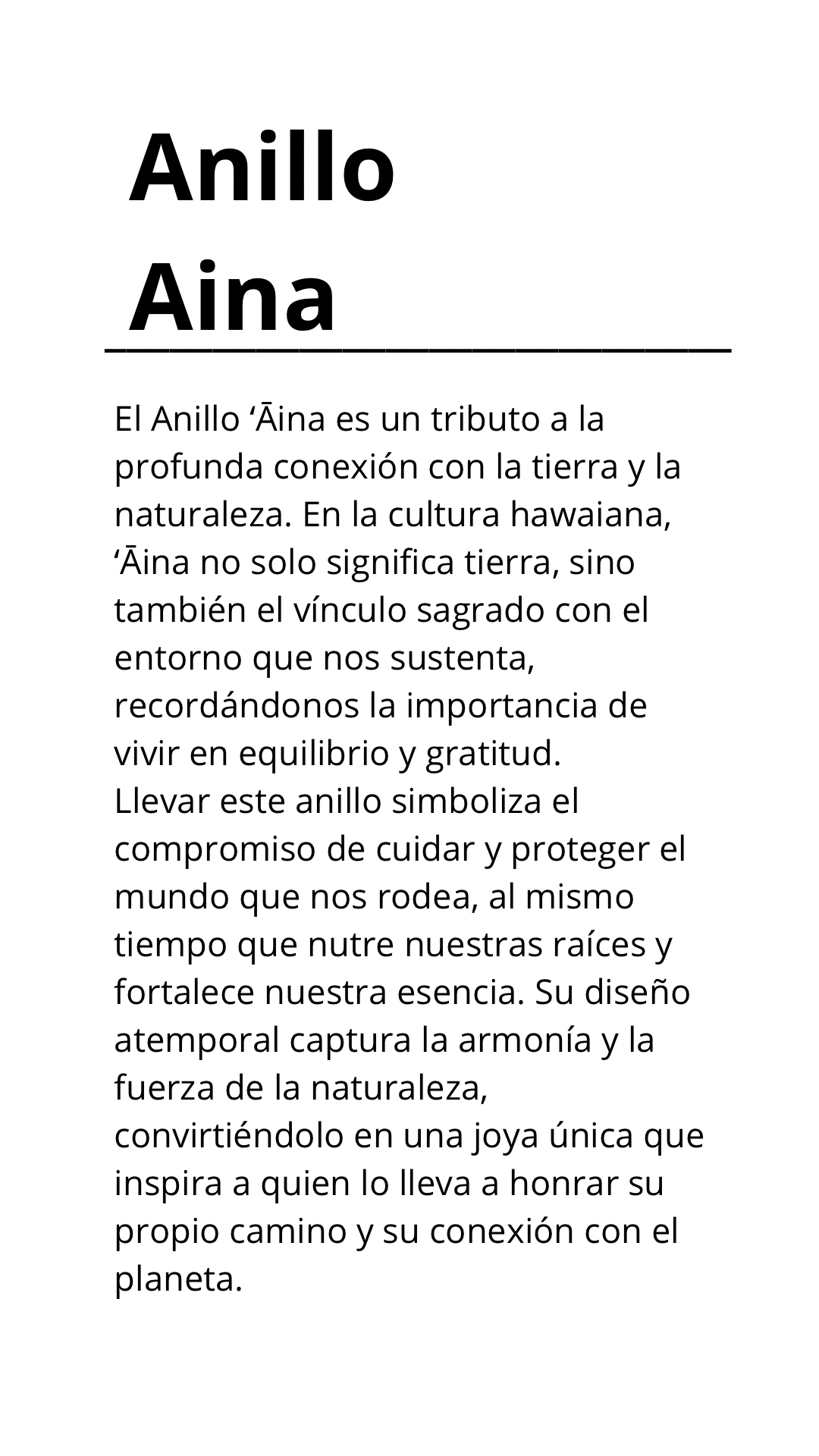 Anillo Aina