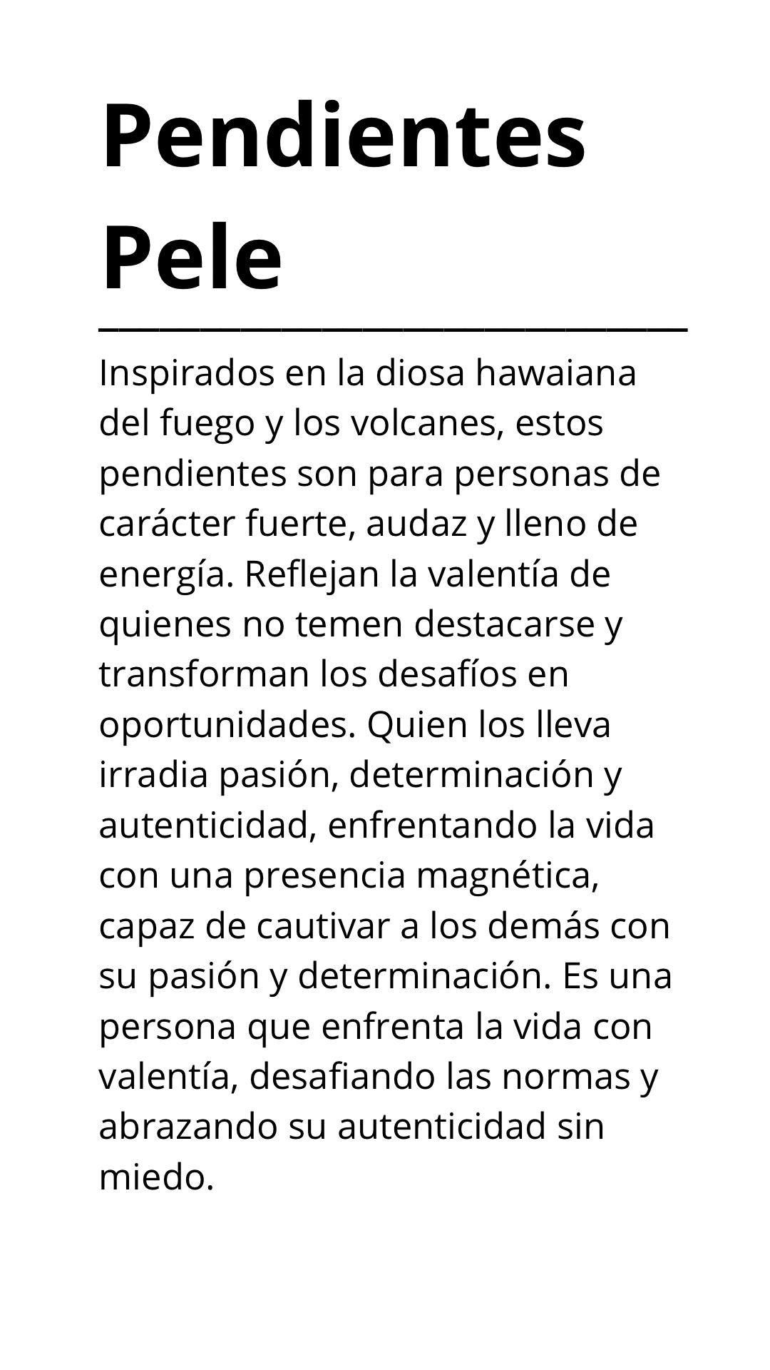 Pendientes Pele