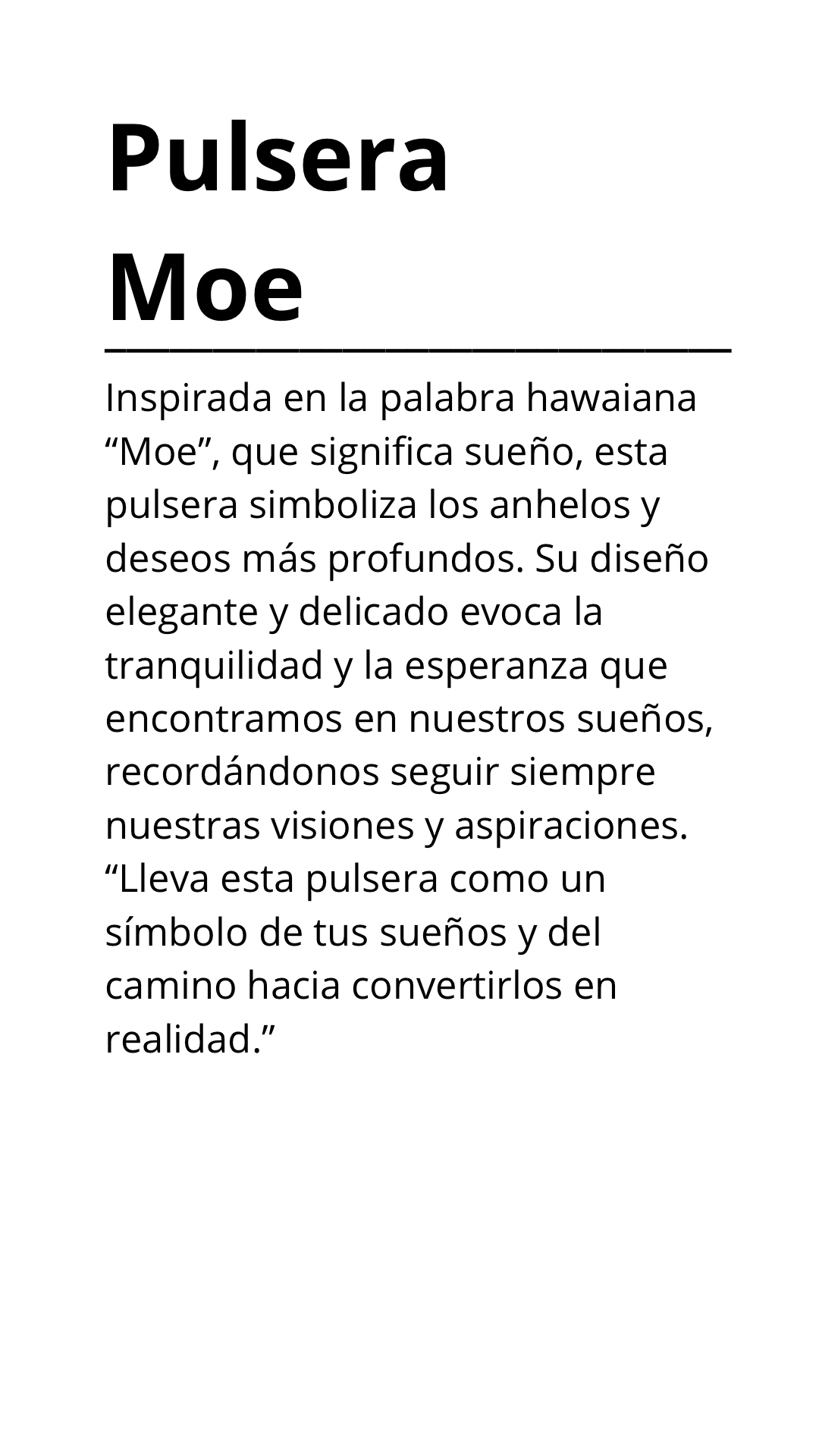 Pulsera Moe