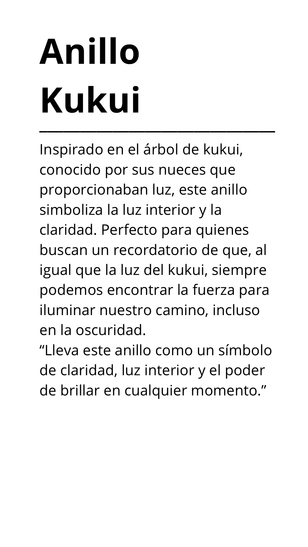 Anillo kukui