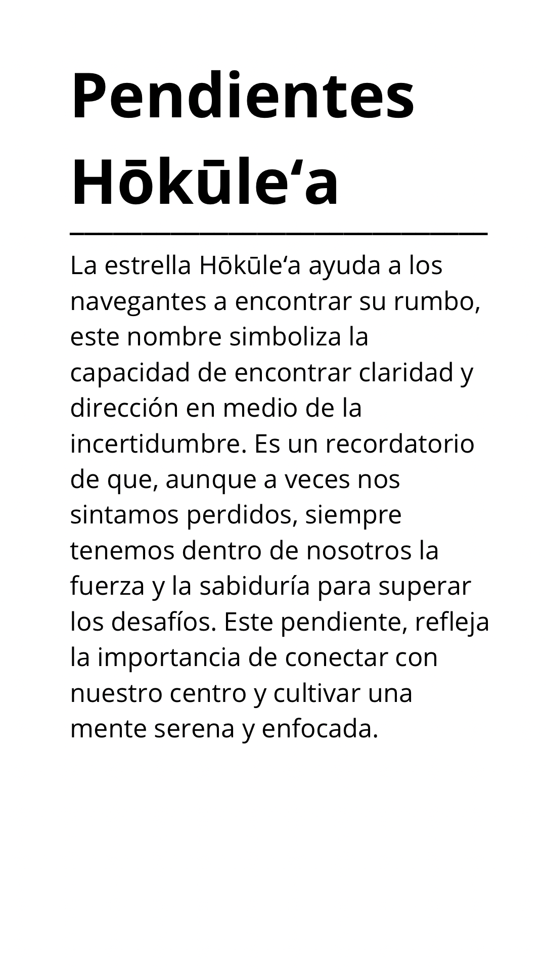 Pendientes Hōkūle’a