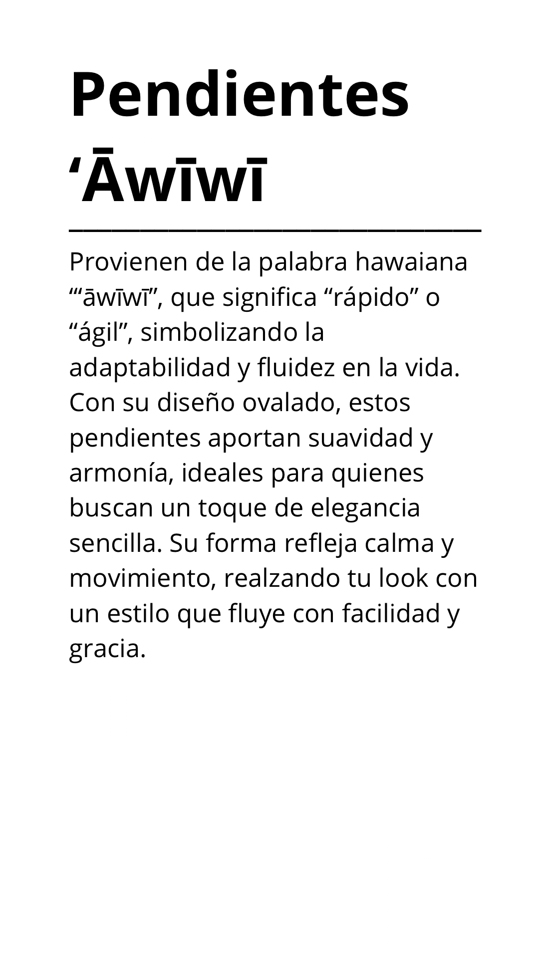 Pendientes ʻĀwīwī