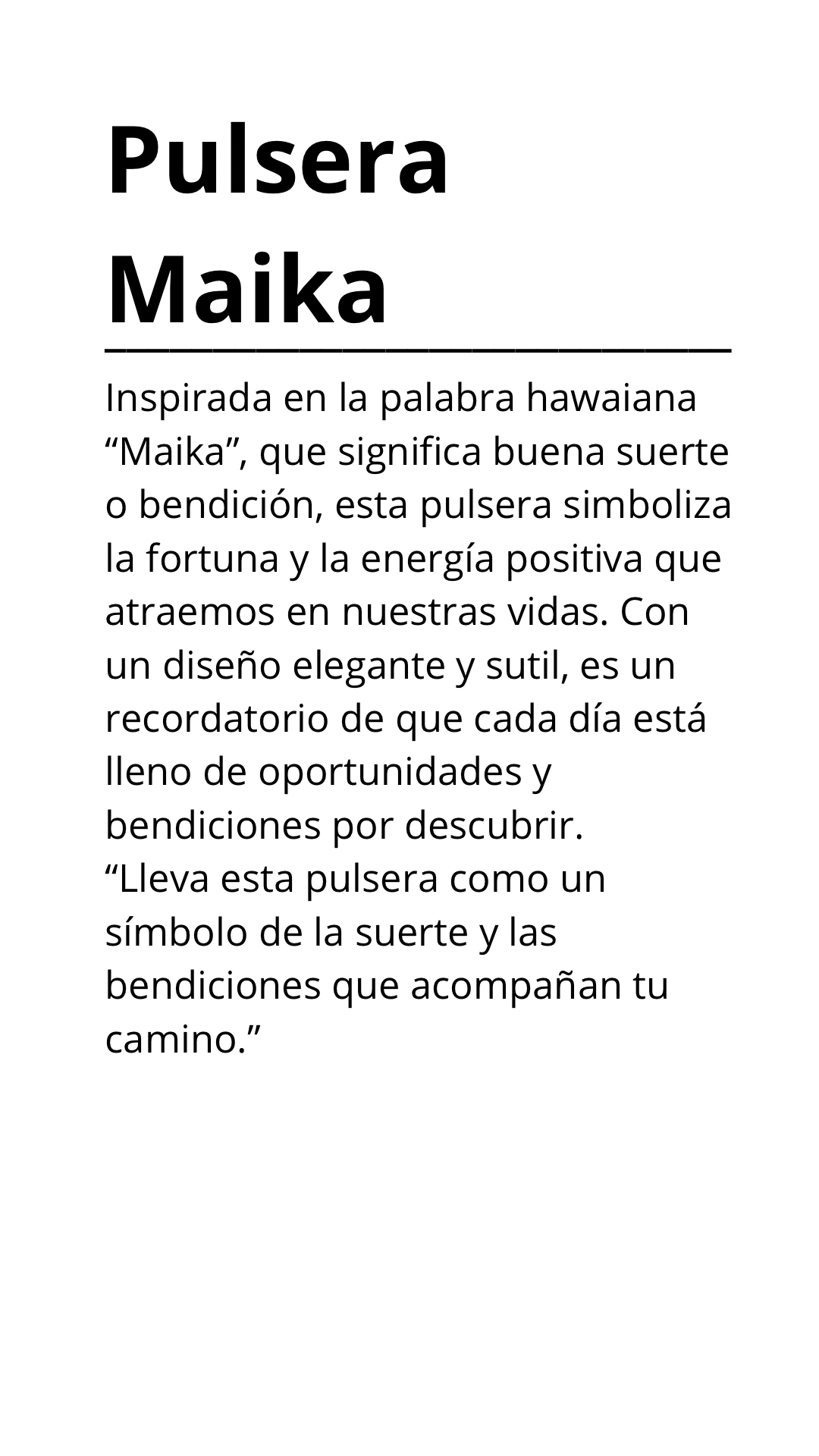 Pulsera Maika